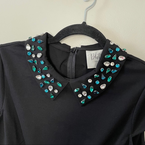 Blithe New York Rhinestone Collared Dress - Picture 2 of 8